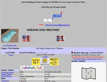 Tablet Screenshot of oregonohioweather.com